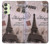 S2211 Paris Postcard Eiffel Tower Case For Samsung Galaxy A24 4G