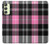 S3091 Pink Plaid Pattern Case For Samsung Galaxy A24 4G