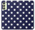 S3533 Blue Polka Dot Case For Samsung Galaxy A24 4G