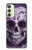 S3582 Purple Sugar Skull Case For Samsung Galaxy A24 4G