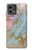 S3717 Rose Gold Blue Pastel Marble Graphic Printed Case For Motorola Moto G Stylus 5G (2023)