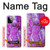 S2907 Purple Turquoise Stone Case For Motorola Moto G Power (2023) 5G