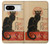 S2739 Chat Noir Black Cat Vintage Case For Google Pixel 8