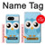 S3029 Cute Blue Owl Case For Google Pixel 8
