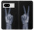 S3101 X-ray Peace Sign Fingers Case For Google Pixel 8