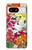 S3205 Retro Art Flowers Case For Google Pixel 8