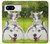 S3795 Kitten Cat Playful Siberian Husky Dog Paint Case For Google Pixel 8