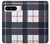 S3452 Plaid Fabric Pattern Case For Google Pixel 8 pro