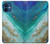 S3920 Abstract Ocean Blue Color Mixed Emerald Case For iPhone 12 mini