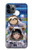 S3915 Raccoon Girl Baby Sloth Astronaut Suit Case For iPhone 11 Pro