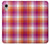 S3941 LGBT Lesbian Pride Flag Plaid Case For iPhone XR