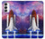 S3913 Colorful Nebula Space Shuttle Case For Samsung Galaxy S23
