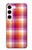 S3941 LGBT Lesbian Pride Flag Plaid Case For Samsung Galaxy S23