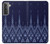 S3950 Textile Thai Blue Pattern Case For Samsung Galaxy S21 5G