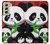 S3929 Cute Panda Eating Bamboo Case For Samsung Galaxy S21 FE 5G