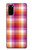 S3941 LGBT Lesbian Pride Flag Plaid Case For Samsung Galaxy S20