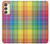 S3942 LGBTQ Rainbow Plaid Tartan Case For Samsung Galaxy A24 4G