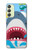 S3947 Shark Helicopter Cartoon Case For Samsung Galaxy A24 4G