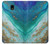 S3920 Abstract Ocean Blue Color Mixed Emerald Case For Samsung Galaxy J7 (2018), J7 Aero, J7 Top, J7 Aura, J7 Crown, J7 Refine, J7 Eon, J7 V 2nd Gen, J7 Star