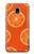 S3946 Seamless Orange Pattern Case For Samsung Galaxy J3 (2018), J3 Star, J3 V 3rd Gen, J3 Orbit, J3 Achieve, Express Prime 3, Amp Prime 3