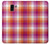 S3941 LGBT Lesbian Pride Flag Plaid Case For Samsung Galaxy J6 (2018)