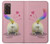 S3923 Cat Bottom Rainbow Tail Case For Samsung Galaxy Z Fold2 5G