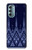 S3950 Textile Thai Blue Pattern Case For Motorola Moto G Stylus 5G (2022)