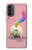 S3923 Cat Bottom Rainbow Tail Case For Motorola Moto G52, G82 5G