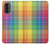 S3942 LGBTQ Rainbow Plaid Tartan Case For Motorola Moto G52, G82 5G