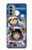 S3915 Raccoon Girl Baby Sloth Astronaut Suit Case For Motorola Moto G51 5G