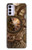 S3927 Compass Clock Gage Steampunk Case For Motorola Moto G42