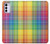 S3942 LGBTQ Rainbow Plaid Tartan Case For Motorola Moto G42