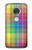 S3942 LGBTQ Rainbow Plaid Tartan Case For Motorola Moto G7, Moto G7 Plus