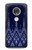 S3950 Textile Thai Blue Pattern Case For Motorola Moto G7, Moto G7 Plus