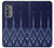 S3950 Textile Thai Blue Pattern Case For Motorola Edge (2022)