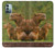 S3917 Capybara Family Giant Guinea Pig Case For Nokia G11, G21
