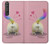 S3923 Cat Bottom Rainbow Tail Case For Sony Xperia 1 III