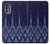 S3950 Textile Thai Blue Pattern Case For Motorola Moto G62 5G