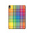 S3942 LGBTQ Rainbow Plaid Tartan Hard Case For iPad Air (2020, 2022), Air 11 (2024,2025,2026), Pro 11 (2022)