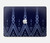 S3950 Textile Thai Blue Pattern Hard Case For MacBook Air 13″ (2022,2025) - A2681, A3113, A3240