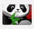S3929 Cute Panda Eating Bamboo Hard Case For MacBook Pro 16 M1,M2,M3,M4 (2021,2024) - A3403, A3186, A2991, A2780, A2485