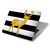 S2794 Black and White Striped Deer Gold Sparkles Hard Case For MacBook Air 15″ (2023,2024,2025) - A2941, A3114, A3241