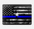 S3244 Thin Blue Line USA Hard Case For MacBook Air 15″ (2023,2024,2025) - A2941, A3114, A3241