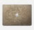S3466 Gold Rose Pattern Hard Case For MacBook Air 15″ (2023,2024,2025) - A2941, A3114, A3241