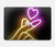 S3512 Cute Mini Heart Neon Graphic Hard Case For MacBook Air 15″ (2023,2024,2025) - A2941, A3114, A3241