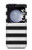 S1596 Black and White Striped Case For Samsung Galaxy Z Flip 5