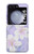 S2361 Purple White Flowers Case For Samsung Galaxy Z Flip 5