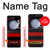 S2638 Black and Red Striped Case For Samsung Galaxy Z Flip 5