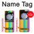 S3678 Colorful Rainbow Vertical Case For Samsung Galaxy Z Flip 5