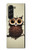 S0360 Coffee Owl Case For Samsung Galaxy Z Fold 5